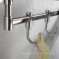 2021 Hotel Style Bathroom Towel Rack Stainless Steel Wall Mounted Toilet Towel Shelf